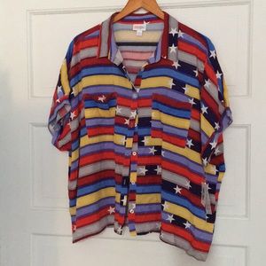 BNWT patriotic Lularoe Amy